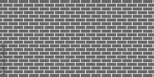 Grey brick texture free vector background. Brick wall background