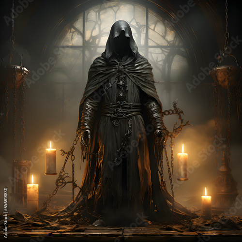 Malevolent Mystery: Hooded Evil in the Ruined Church photo