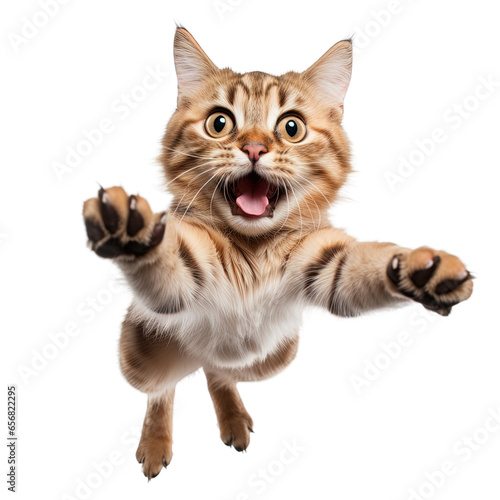 Cat Jump Isolated