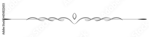 Vintage lines. Decorative elements. Border flower collection.
