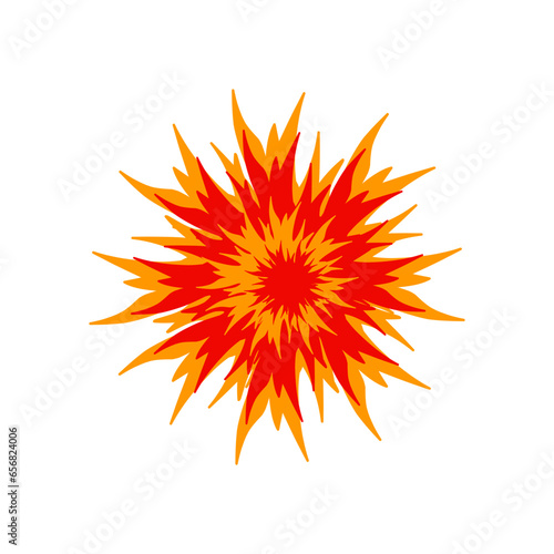 Fire top view 