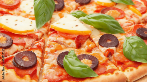 Close Up of a Mouthwatering Pizza