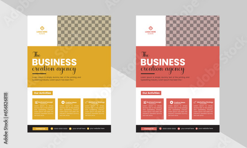 Creative Modern Business Flyer Design Template, Abstract Flyer Design, Company Flyer Design Template.