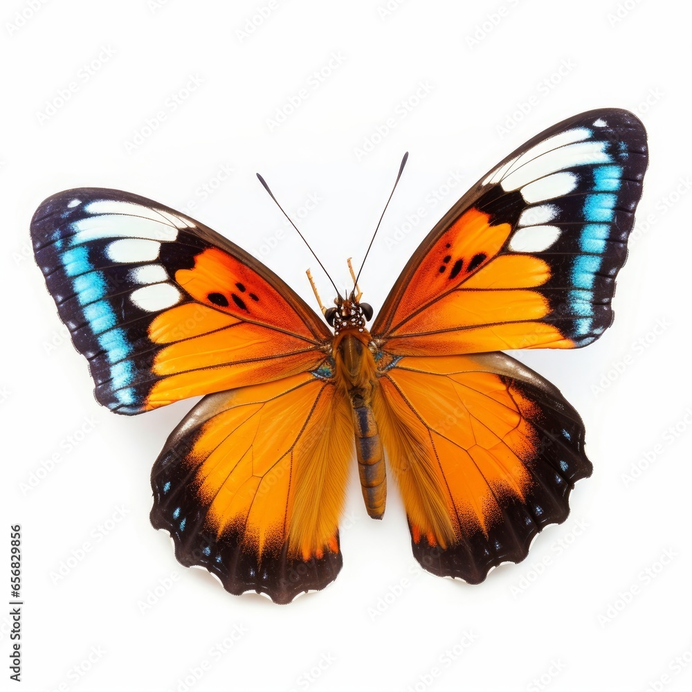 Fototapeta premium animal butterfly insect bug white background cutout, Generative AI 