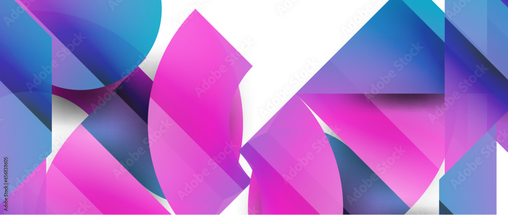 Geometric fusion - abstract harmony of triangles and circles in minimalist background design. Shapes and lines design for wallpaper, banner, background, landing page, wall art, invitation, prints Geometric fusion - abstract harmony of triangles and circles in minimalist background design. Shapes and lines design for wallpaper, banner, background, landing page, wall art, invitation, prints