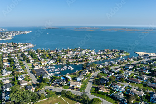 Canvas Print Aerial view of Long Island New York