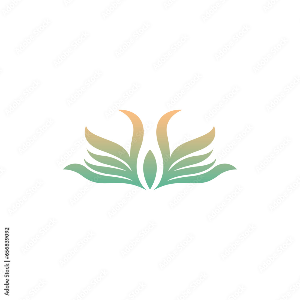 Flower Lotus Nature Logo Design. Lotus Vector