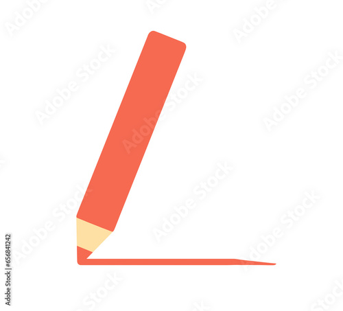 シンプルな赤色の色鉛筆
