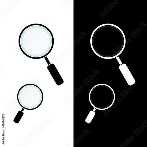 magnifying glass vector