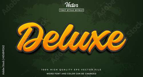 Deluxe text effect editable 3d style