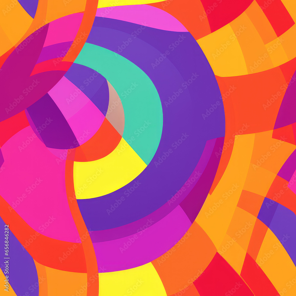 Obraz premium Rainbow abstract colorful repeat pattern