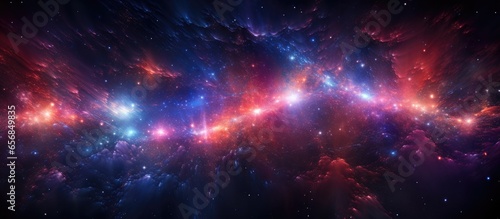 Abstract cosmic background with falling stars representing the beauty and speed of the universe