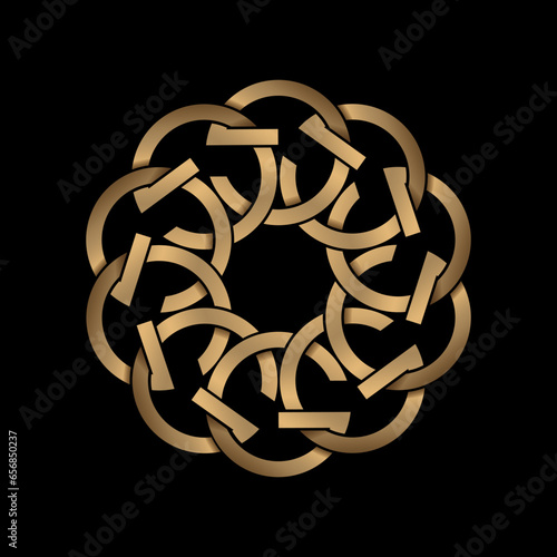 the letters G join each other in a circle