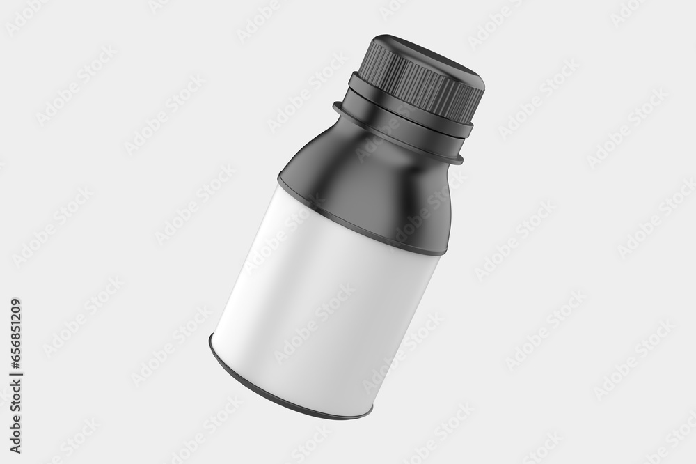 Plastic Bottle Mockup Isolated On WHite Background. 3d illustration Plastic Bottle Mockup Isolated On WHite Background. 3d illustration
