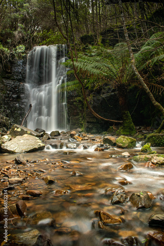 Flowing Tasmanian Waterfall 