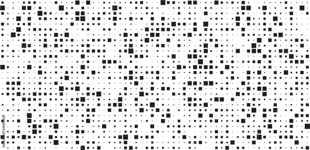 Halftone Texture. Halftone dot pattern background texture overlay grunge distress linear vector. Grunge halftone background with dots. - obrazy, fototapety, plakaty 