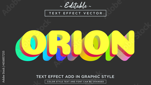 Amazing and fantastic color combination text effect style fully editable