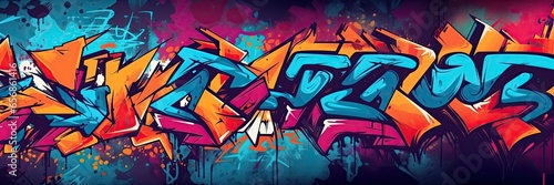 Colorful grafitti wall background