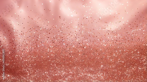 Rose gold glitter texture - pink sparkling shiny wrapping paper for christmas, holidays, weddings, and greetings photo