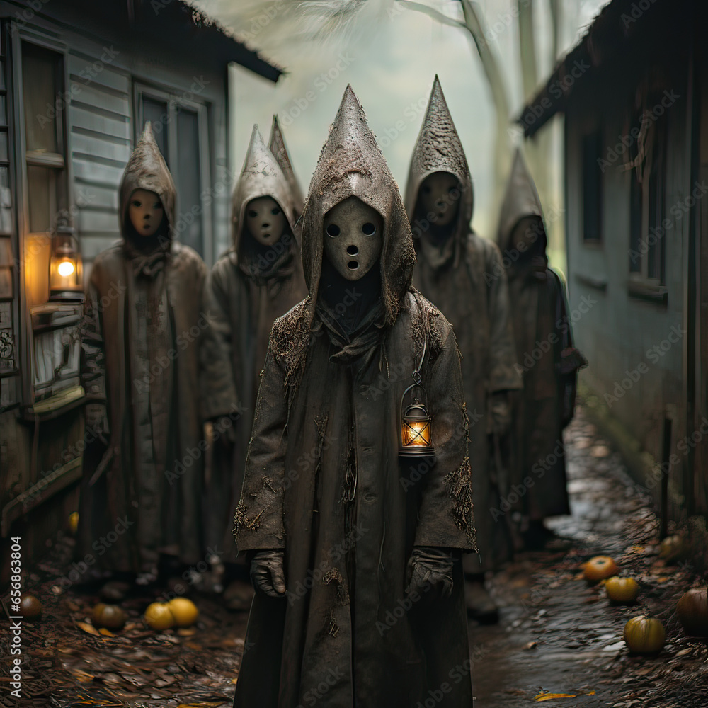 Children during halloween celebration