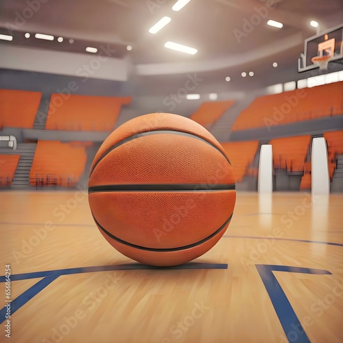 basketball ball on the court © fatih