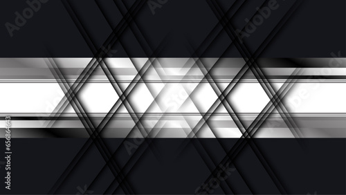 Abstract warped diagonal striped background. Vector grey monochrom stripe lines pattern.