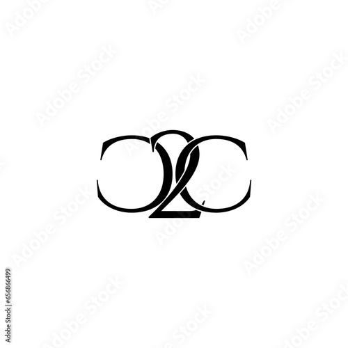 c2c lettering initial monogram logo design