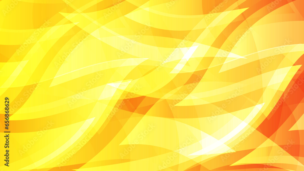 Bright concept sunflower color illustration. Abstract wavy yellow orange background.