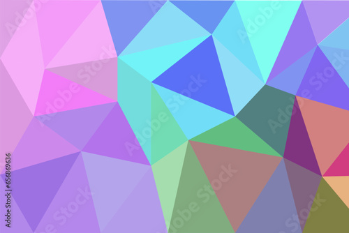 crystals polygonal vector illustration background