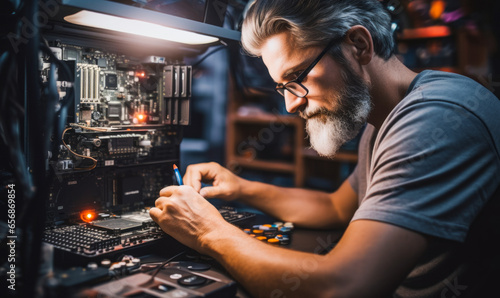 Behind the Silicon: Portrait of a Computer Hardware Engineer photo