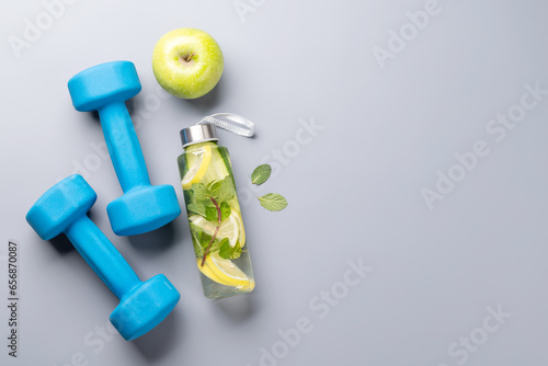Healthy lifestyle, sport and diet concept photo