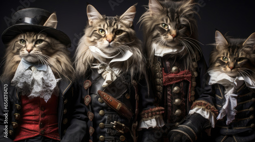 Musical team of cats