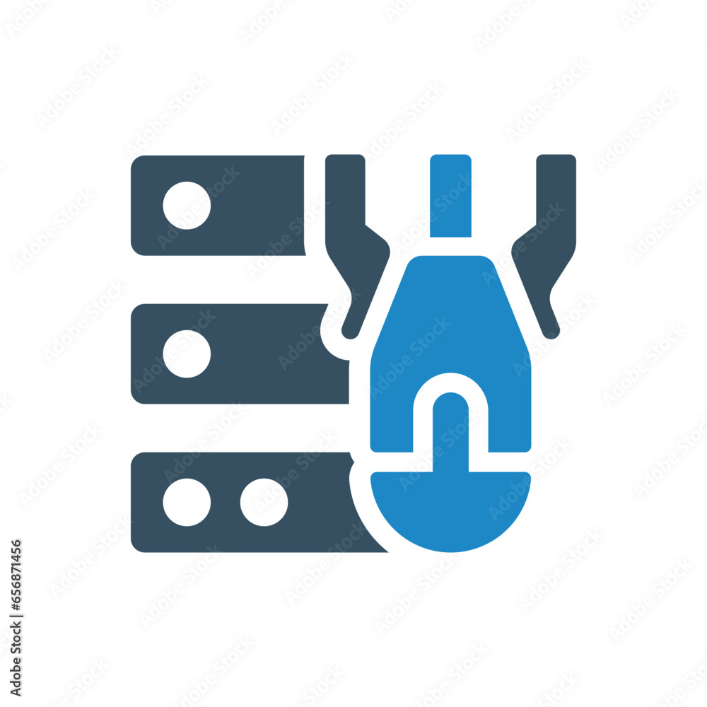 Obraz premium cyber threat icon vector illustration