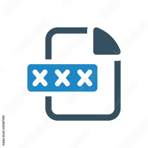 file lock icon vector illustration 