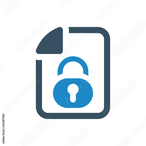 folder lock icon vector illustration