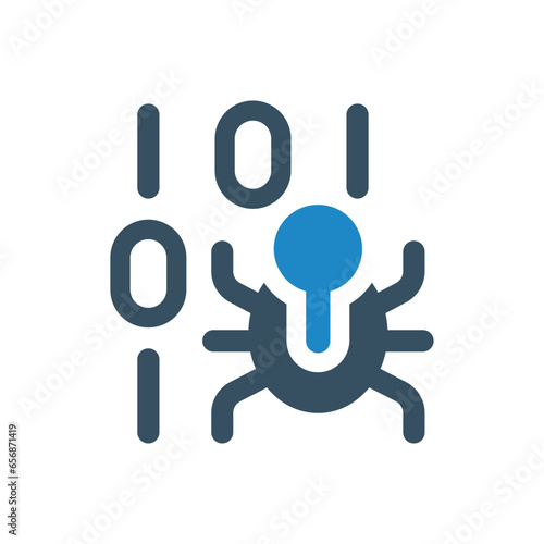 cyber attack icon vector illustration
