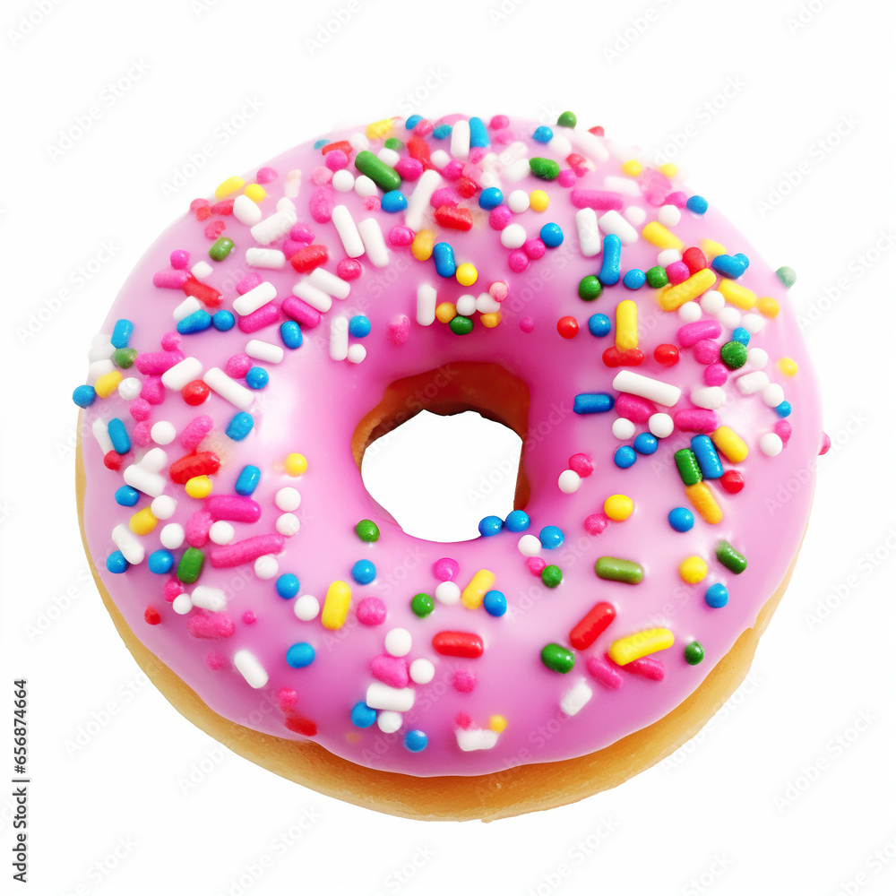 Sprinkle Doughnut on white background Sprinkle Doughnut on white background