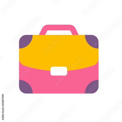 Emoji Icon of a professional business brief case of work for sticker