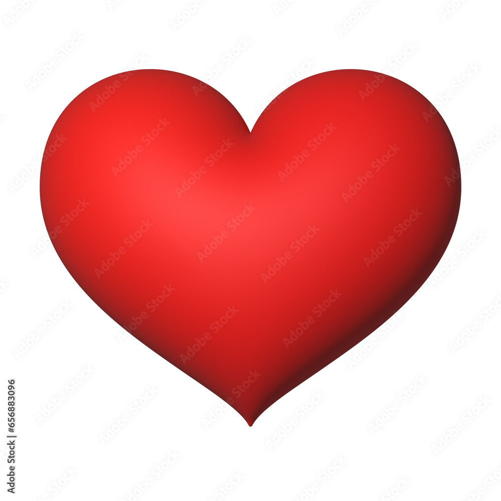 Red heart 3d rendering romantic symbol valentine concept Red heart 3d rendering romantic symbol valentine concept