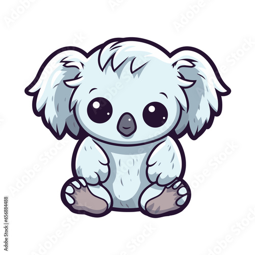 Cute monster koala halloween vector clipart. Good for fashion fabrics, children’s clothing, T-shirts, postcards, wallpaper, banner, events, covers, advertising, and more. photo