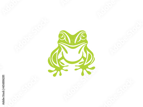 Premium frog logo vector, vector and illustration,