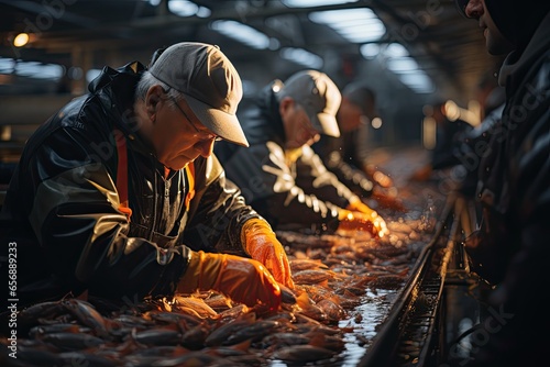 Fishermen raise fish in farms with great joy and catch fish to sell in the market.