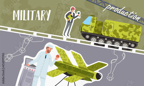Military Production Collage
