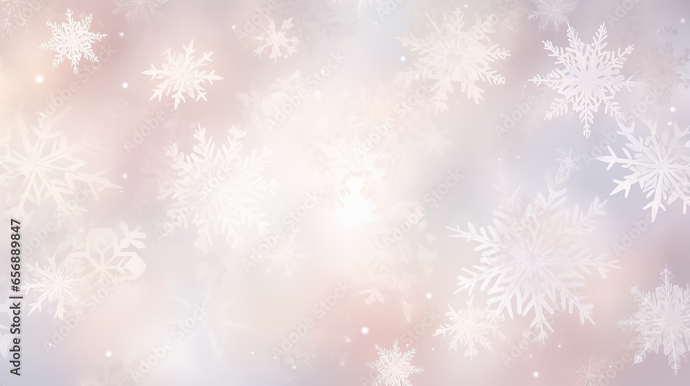 Winter background with abstract snowflakes, bokeh effect. New Year, Christmas background. Winter background with abstract snowflakes, bokeh effect. New Year, Christmas background.