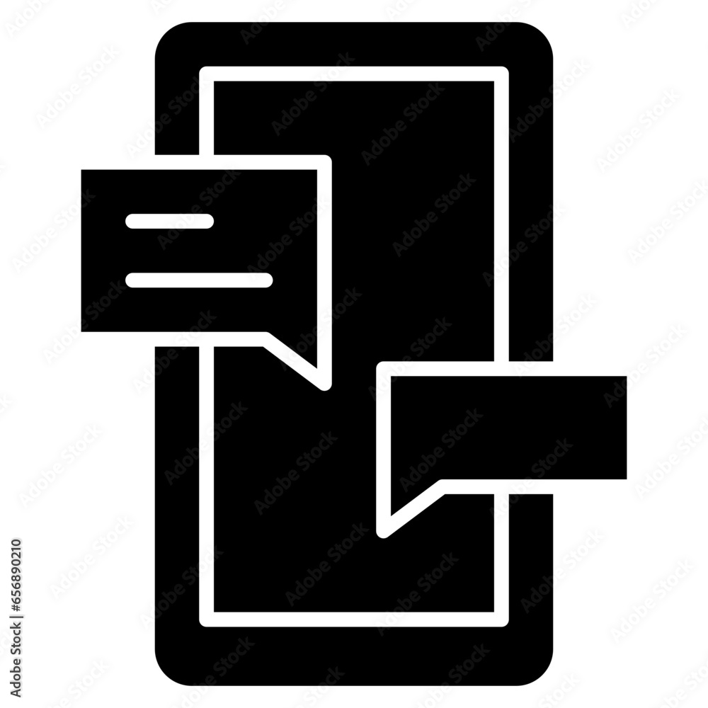 Vector Icon Chat, SMS, Smartphone, Cell Phone, Message Vector Icon Chat, SMS, Smartphone, Cell Phone, Message