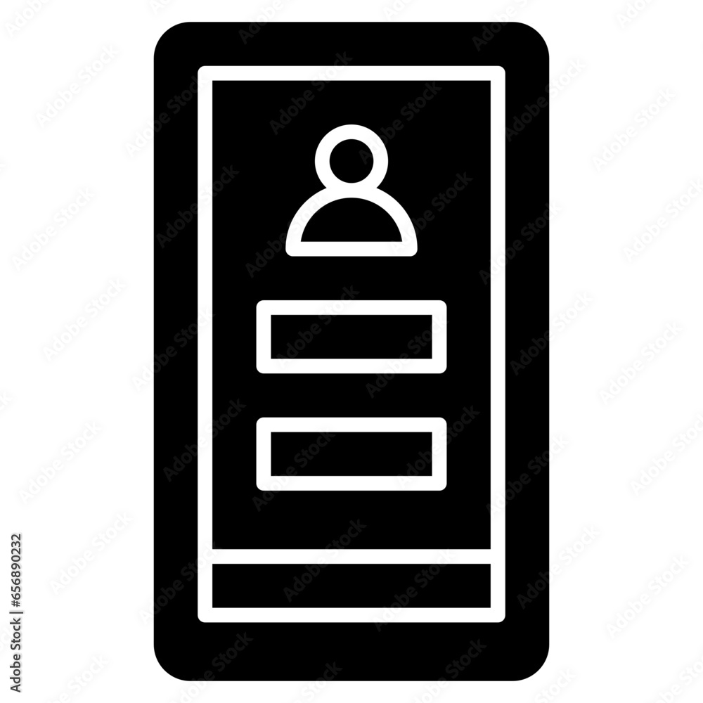 Vector Icon Private Account, Login, Account, Register, Security Vector Icon Private Account, Login, Account, Register, Security