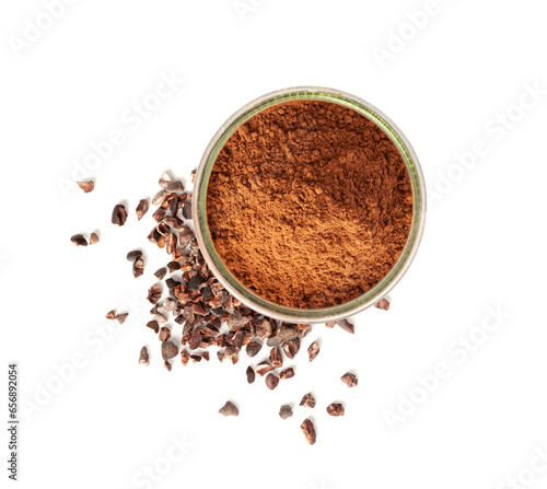 Cocoa Powder Isolated  Cacao Dust Pile  Dry Ground Cocoa Beans  Cocao Powder Pile for Chocolate