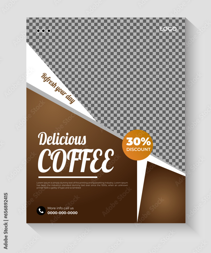 Special coffee shop drink menu promotion template design Special coffee shop drink menu promotion template design