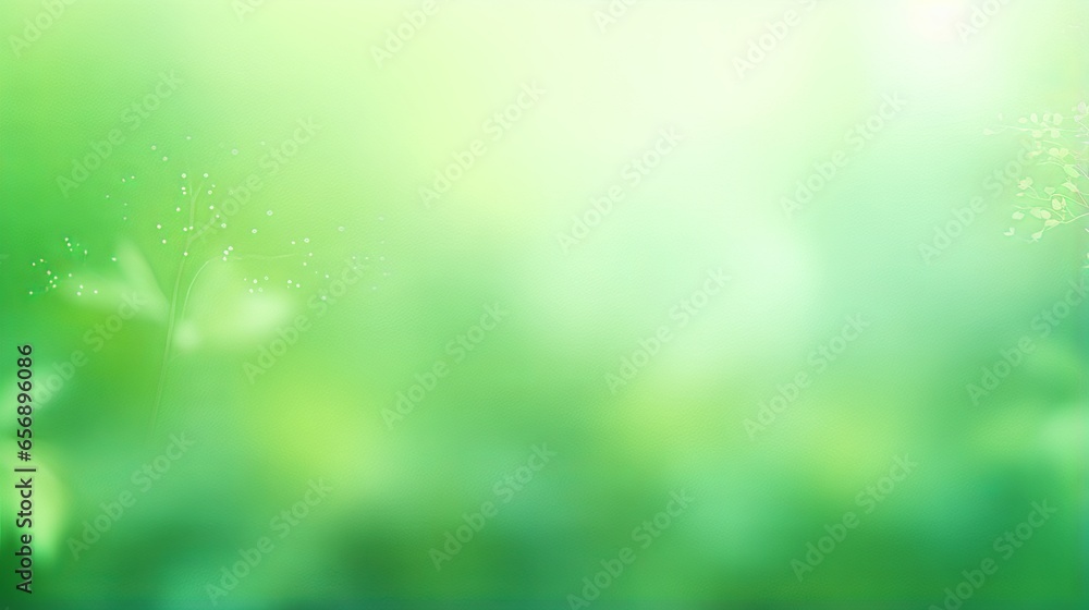 Spring light green blur background with glowing effect, abstract summer design wallpaper - obrazy, fototapety, plakaty 