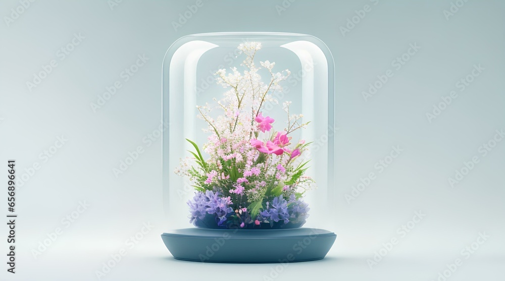 flowers in vase generative ai